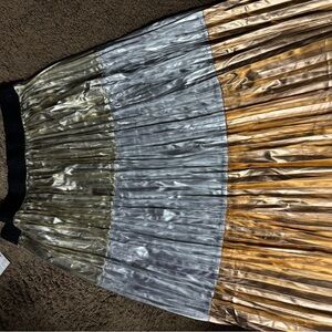 Elegant Multicolor Pleated Skirt